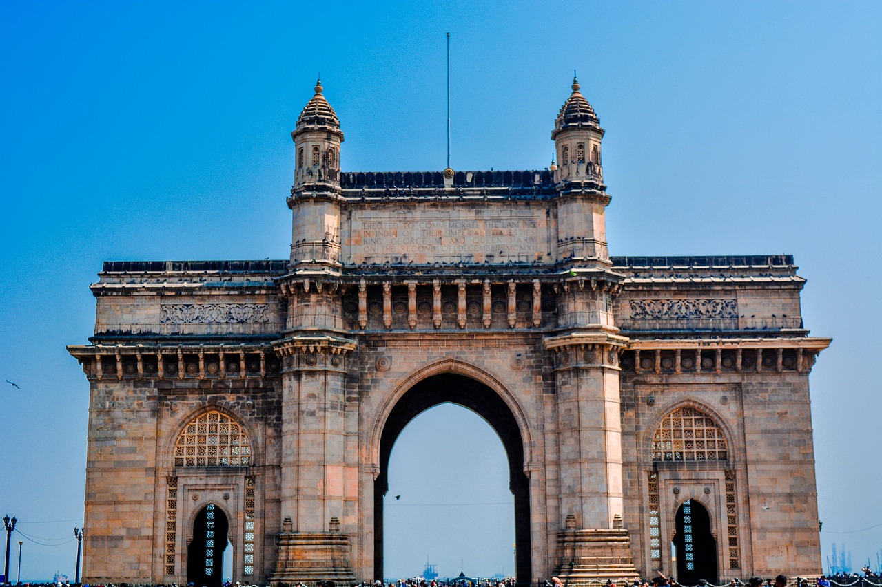 The Gateway of India monument on the Colaba waterfront